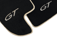 Black Floor Mats For Bentley Continental GT (2011–2018) With Beige Trim - AutoWin