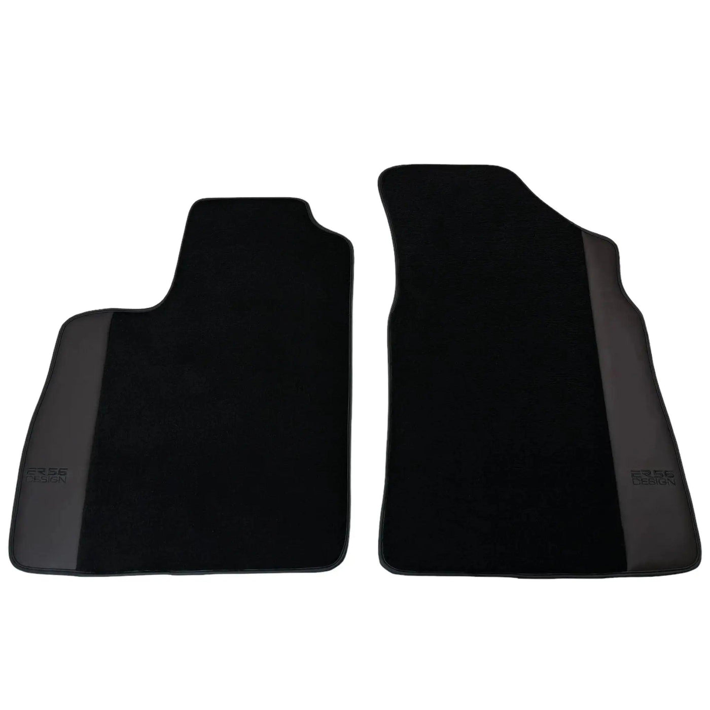 Black Floor Mats for Bentley Continental GT (2011–2018) with Dark Brown Leather | ER56 Design - AutoWin
