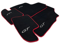 Black Floor Mats For Bentley Continental GT (2011–2018) With Red Trim - AutoWin