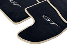 Black Floor Mats For Bentley Continental GTC (2006–2011) With Beige Trim - AutoWin