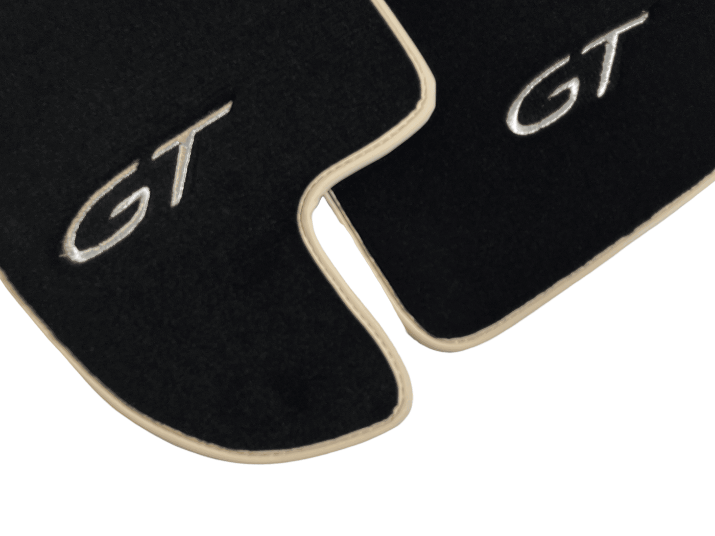Black Floor Mats For Bentley Continental GTC (2006–2011) With Beige Trim - AutoWin