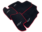 Black Floor Mats For Bentley Continental GTC (2011-2018) With Red Trim - AutoWin