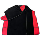 Black Floor Mats for Bentley Continental GTC (2011–2018) with Red Leather | ER56 Design - AutoWin