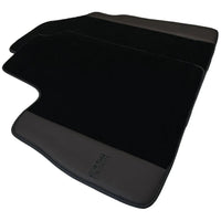 Black Floor Mats for Bentley Continental GTC (2018–2023) with Dark Brown Leather | ER56 Design - AutoWin