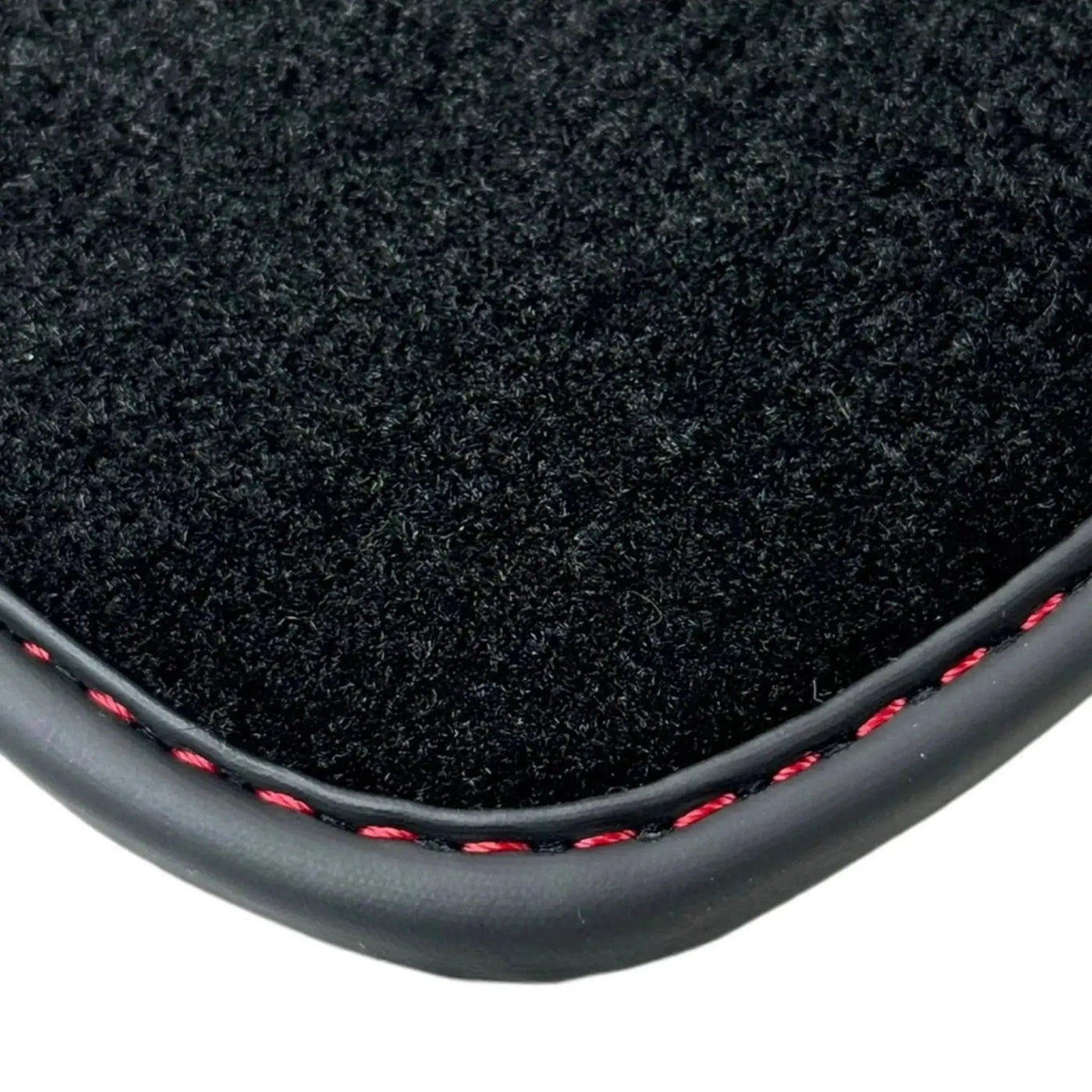 Black Floor Mats for Bentley Continental GTC (2018–2023) with Red Leather | ER56 Design - AutoWin