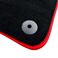 Black Floor Mats for Bentley Flying Spur (2005-2013) with Leather | Red Trim - AutoWin