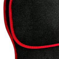 Black Floor Mats For BMW 4 Series F32 With M Package | Red Trim - AutoWin