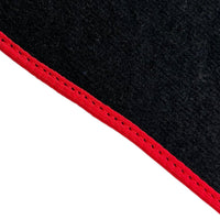 Black Floor Mats For BMW 4 Series F33 With Red Trim - AutoWin
