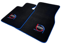 Black Floor Mats For BMW 4 Series G26 Gran Coupe ER56 Design Limited Edition Blue Trim - AutoWin
