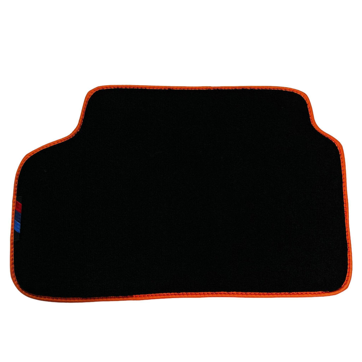 Black Floor Mats For BMW G60 (2023-2026) Sedan | Orange Trim - AutoWin