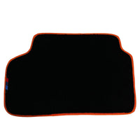 Black Floor Mats For BMW G60 (2023-2026) Sedan | Orange Trim - AutoWin