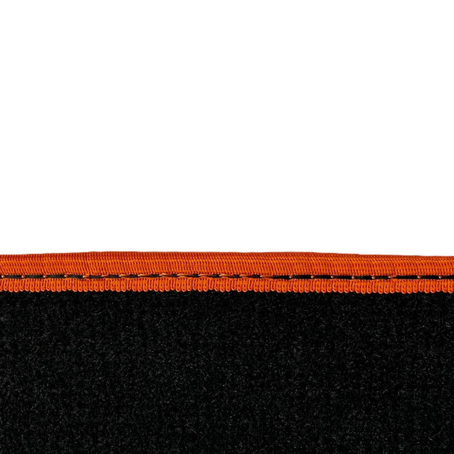 Black Floor Mats For BMW M5 G90 (2023-2026) Sedan | Orange Trim - AutoWin