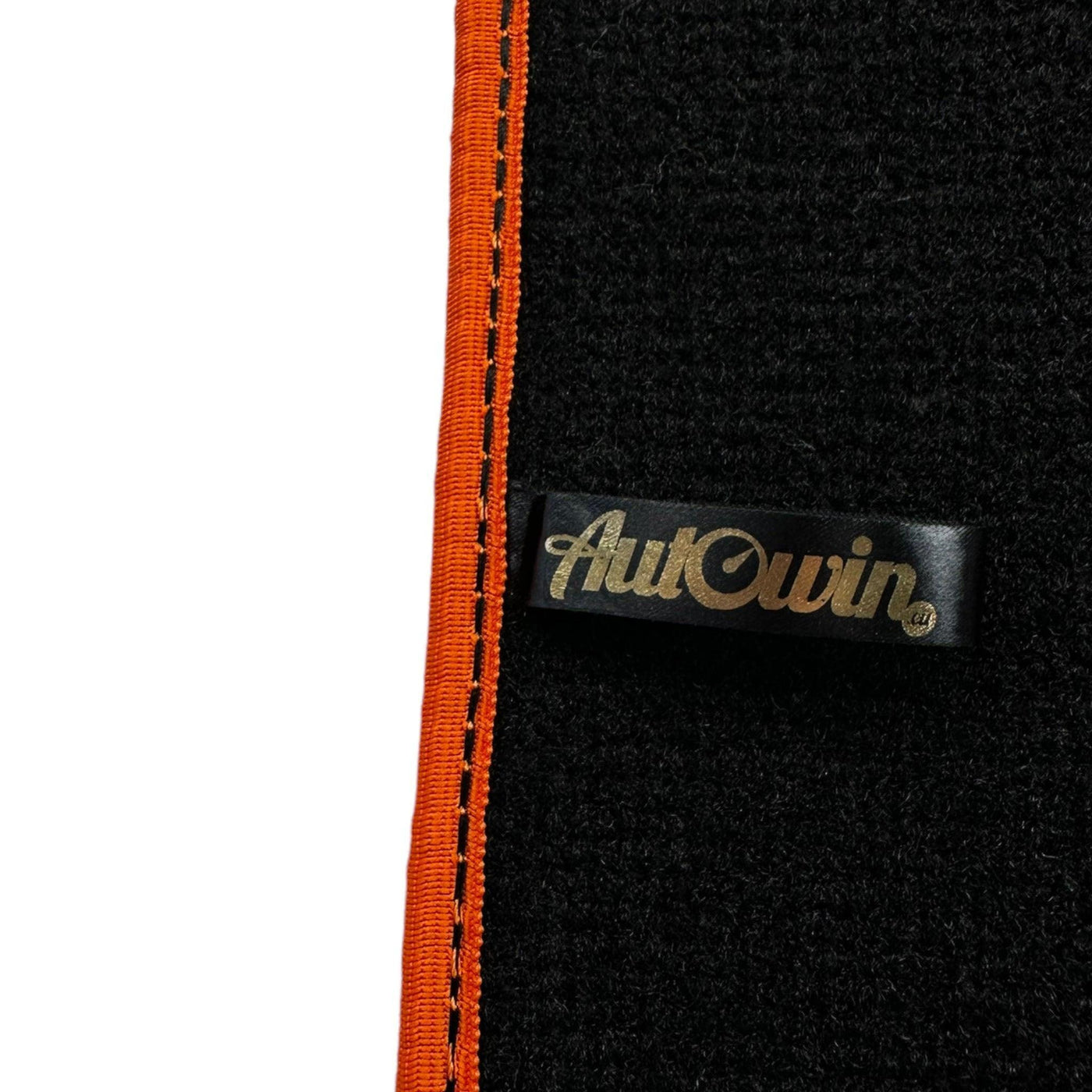 Black Floor Mats For BMW G60 (2023-2026) Sedan | Orange Trim - AutoWin