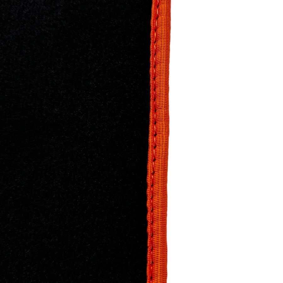 Black Floor Mats For BMW U06 (2022-2026) | Orange Trim - AutoWin