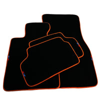 Black Floor Mats For BMW F74 Gran Coupe (2025-2026) | Orange Trim - AutoWin