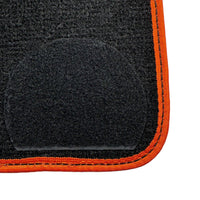 Black Floor Mats For BMW G60 (2023-2026) Sedan | Orange Trim - AutoWin