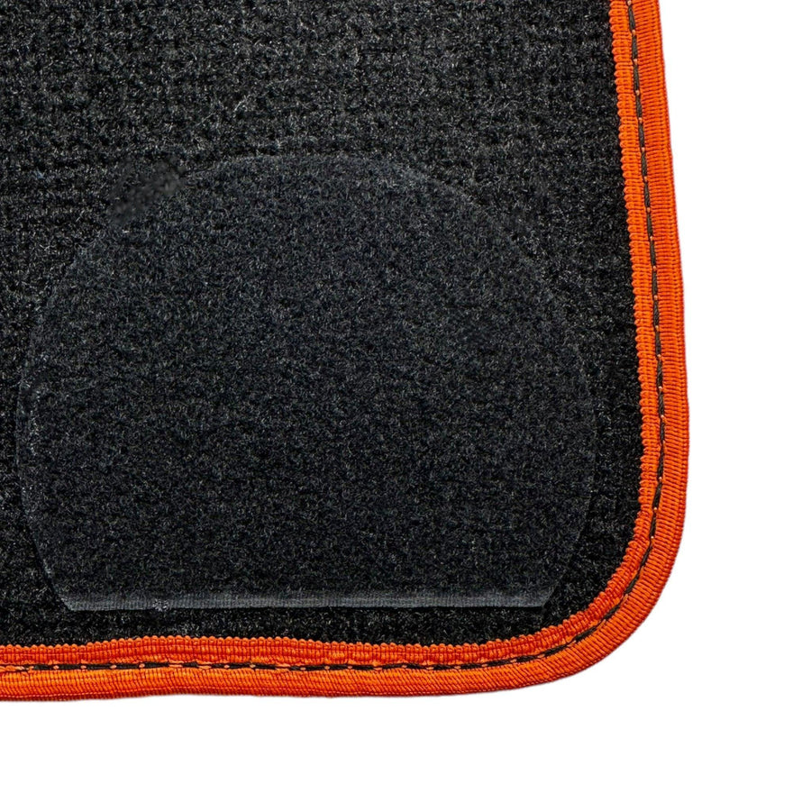 Black Floor Mats For BMW U06 (2022-2026) | Orange Trim - AutoWin