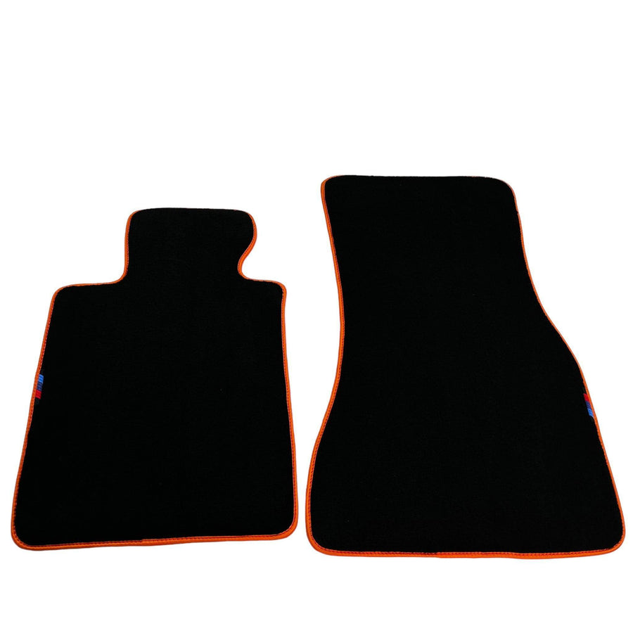 Black Floor Mats For BMW U06 (2022-2026) | Orange Trim - AutoWin