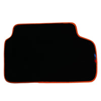 Black Floor Mats For BMW G60 (2023-2026) Sedan | Orange Trim - AutoWin
