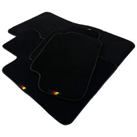Black Floor Mats For BMW Gran Tourer F46 (2015-2022) 5 Seats with German Flag - AutoWin