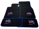 Black Floor Mats For BMW 5 Series G31 Wagon ER56 Design Limited Edition Blue Trim - AutoWin