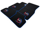 Black Floor Mats For BMW M3 G80 ER56 Design Limited Edition Blue Trim - AutoWin