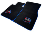 Black Floor Mats For BMW M4 G83 Convertible ER56 Design Limited Edition Blue Trim - AutoWin