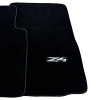 Black Floor Mats For BMW Z4 Series E85 Convertible (2003-2008) - AutoWin