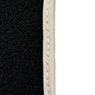 Black Floor Mats For Chevrolet Corvette C7 Convertible (2014-2019) with Beige Trim - AutoWin