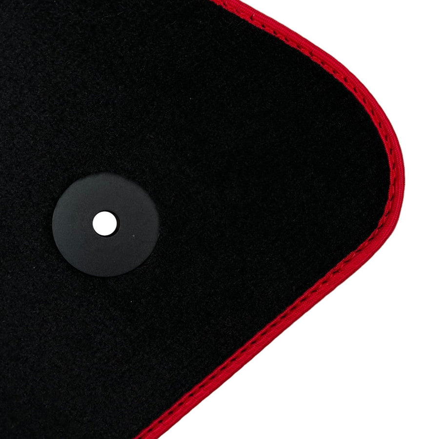 Black Floor Mats For Chevrolet Corvette C7 Targa Top (2014-2019) - AutoWin