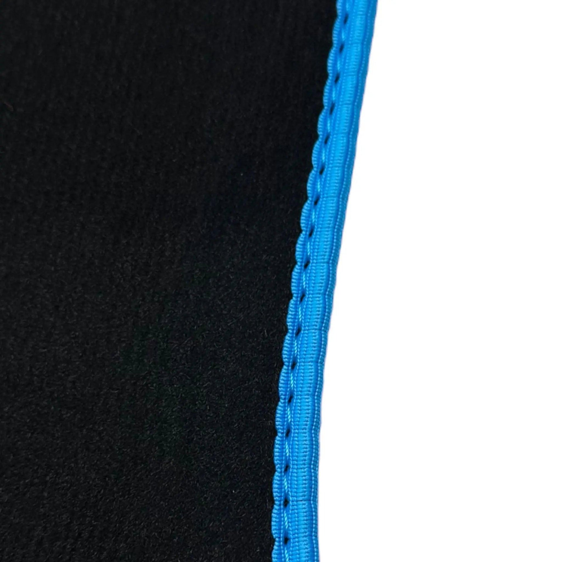 Black Floor Mats For Chevrolet Corvette C8 (2020-2024) with Blue Trim - AutoWin