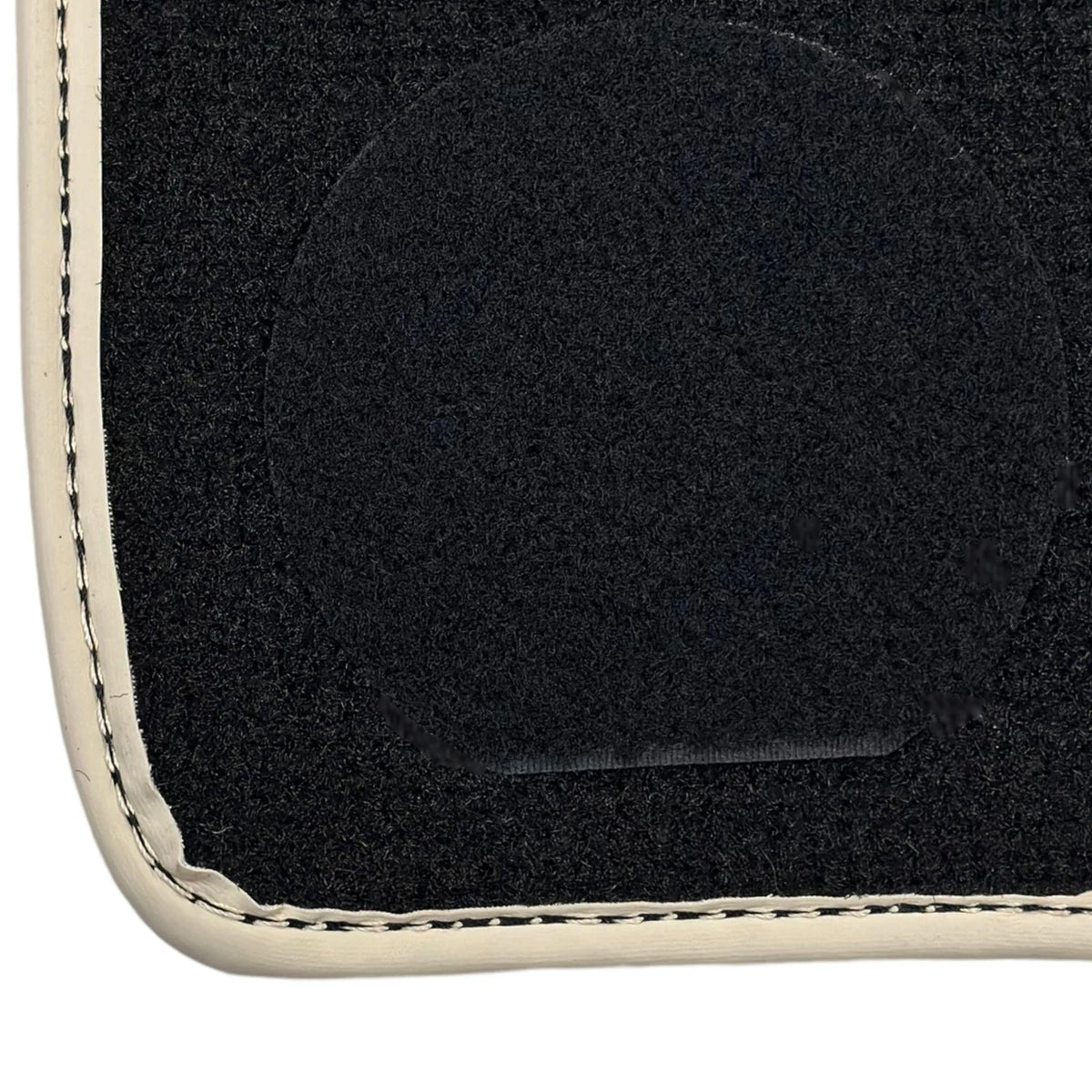 Black Floor Mats for Ferrari 296 GTB (2022-2027) with Leather | Beige Trim