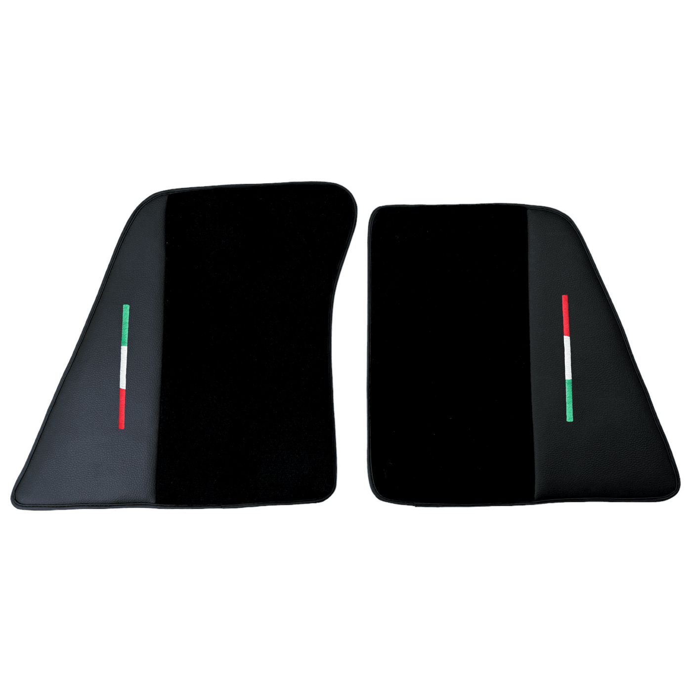 Black Floor Mats for Ferrari 296 GTS (2022-2024) with Leather - AutoWin