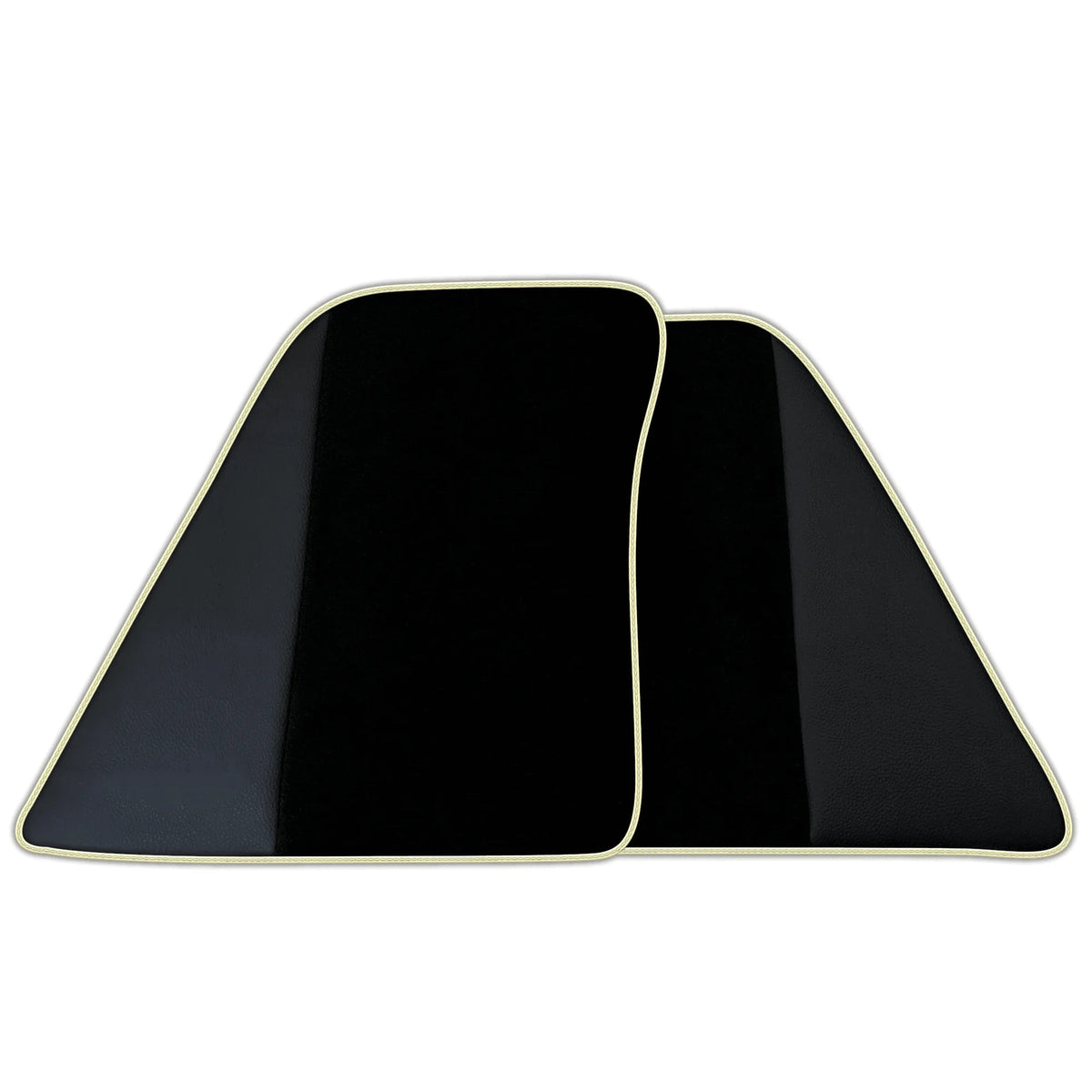 Black Floor Mats for Ferrari 296 GTS (2022-2027) with Leather | Various Trim Colors