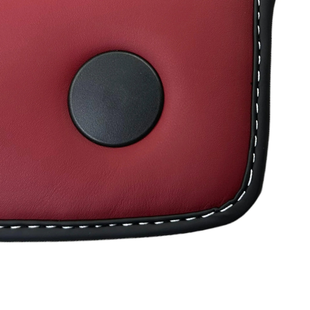 Black Floor Mats for Ferrari 458 GT2 (2012-2015) with Bordeaux Nappa Leather | Italian Edition