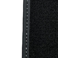 Black Floor Mats for Ferrari 458 Spider (2012-2015) with Crema Nappa Leather | Italian Edition - AutoWin