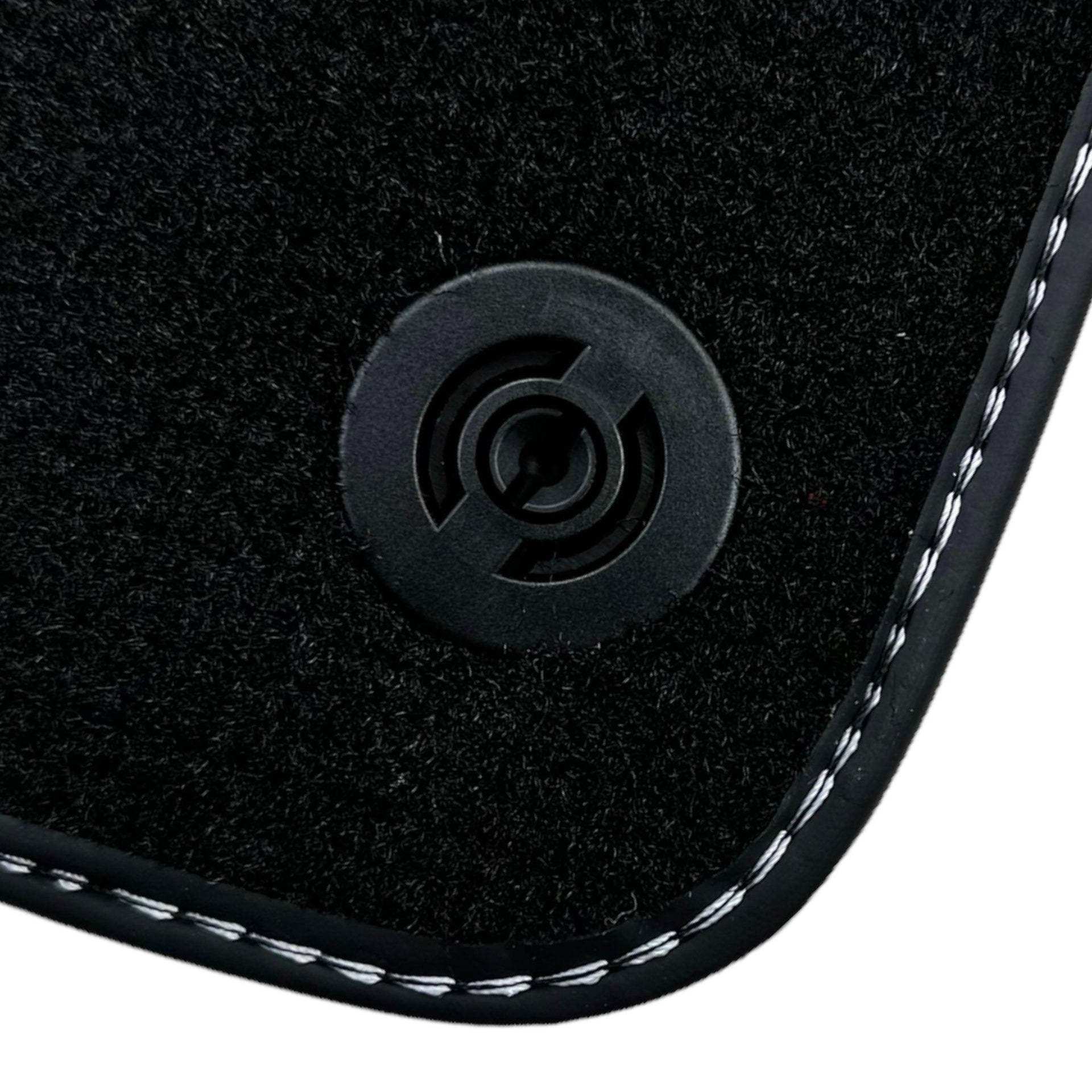 Black Floor Mats for Ferrari 458 Spider (2012-2015) with Crema Nappa Leather | Italian Edition - AutoWin