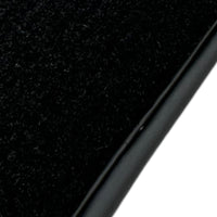 Black Floor Mats for Ferrari 488 Spider (2016-2023) with Bordeaux Nappa Leather | Italian Edition - AutoWin