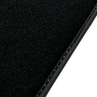 Black Floor Mats for Ferrari 488 Spider (2016-2022) with Cuoio Nappa Leather - AutoWin