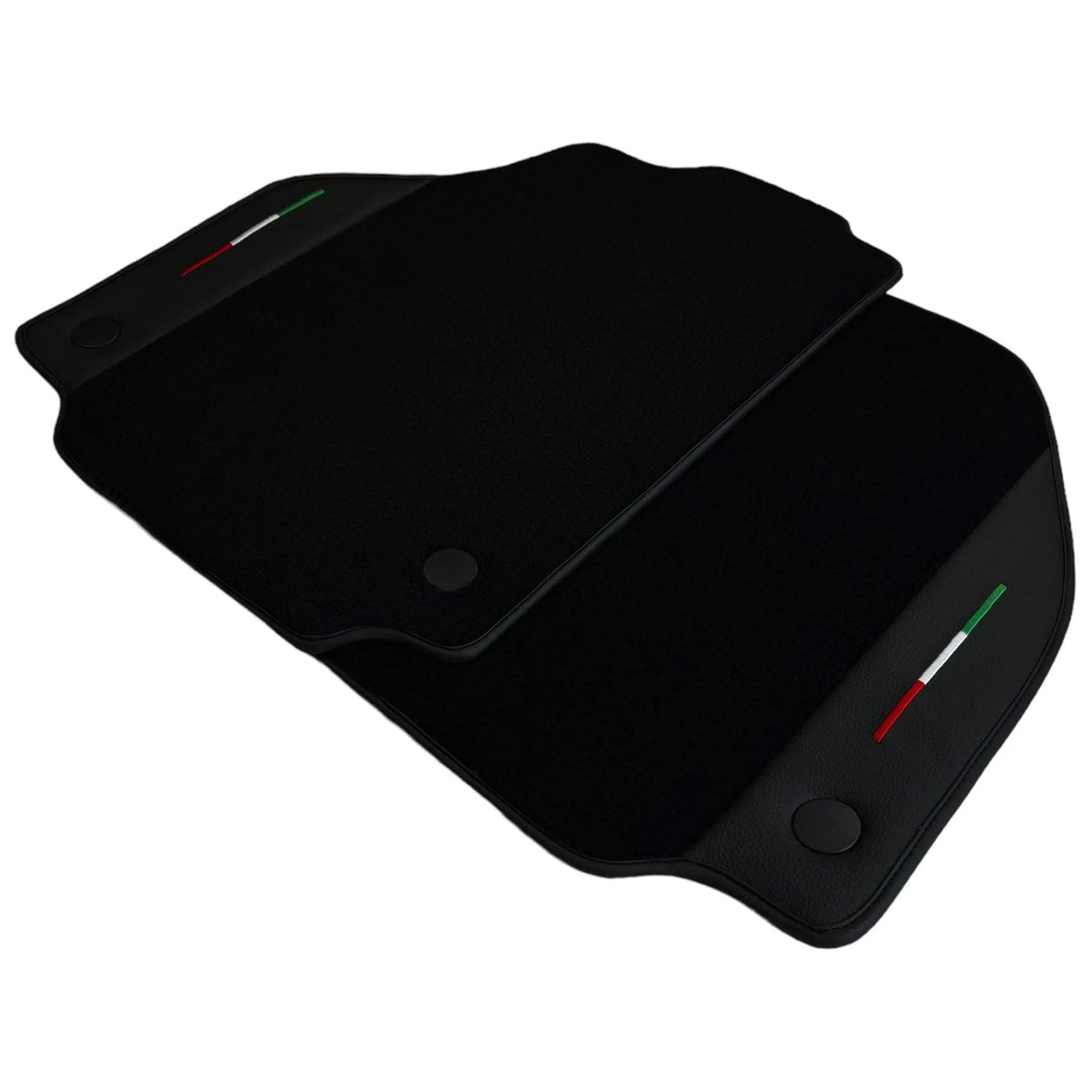 Black Floor Mats for Ferrari 488 GTB (2016-2022) with Leather