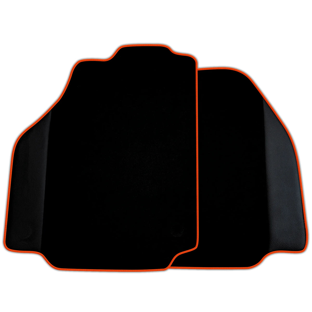 Black Floor Mats for Ferrari 488 Pista Spider (2019-2021) with Leather | Various Trim Colors