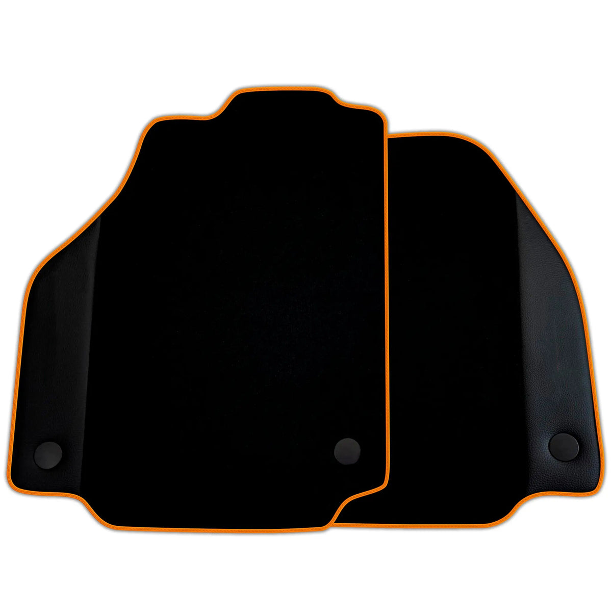 Black Floor Mats for Ferrari 488 Pista Spider (2019-2021) with Leather | Various Trim Colors