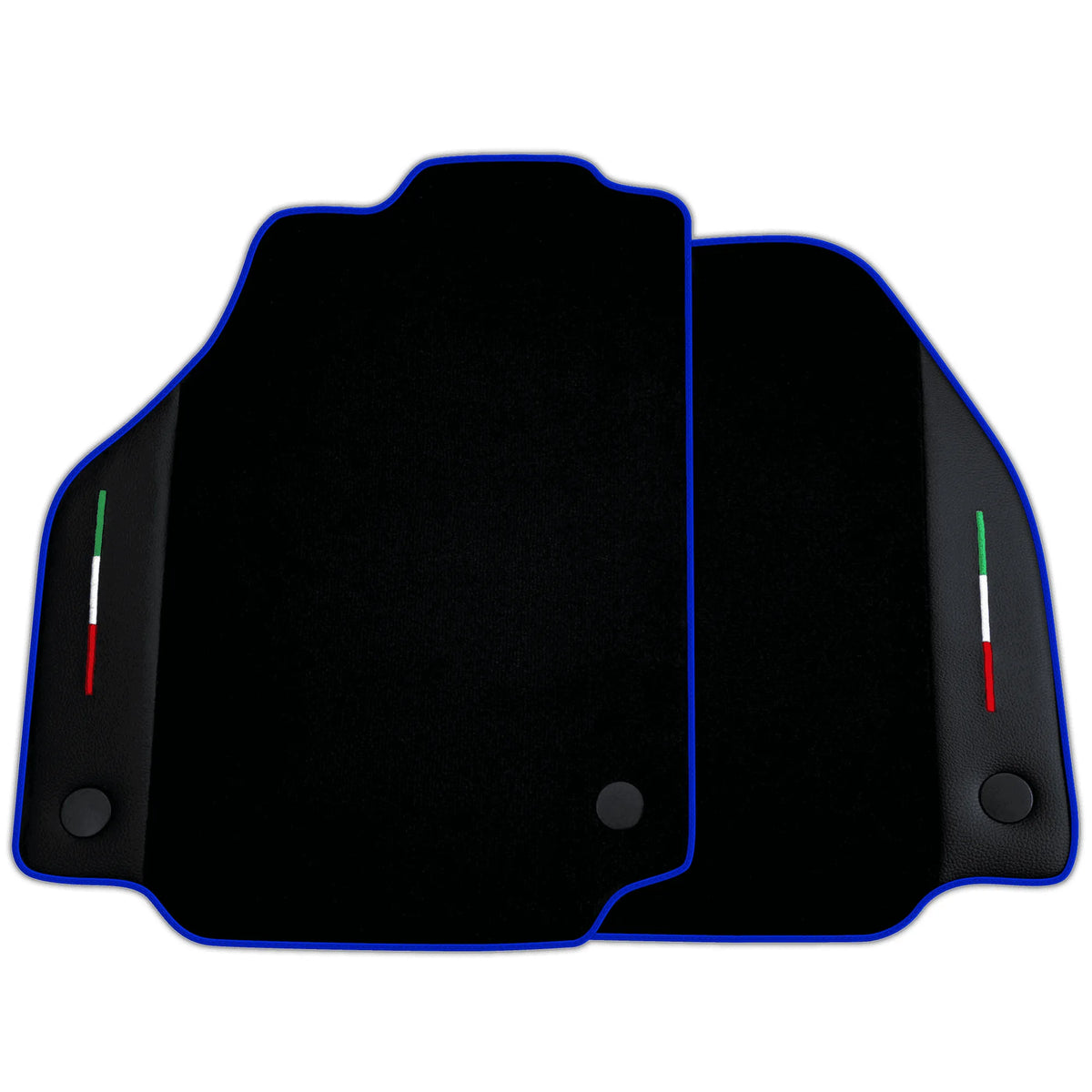 Black Floor Mats for Ferrari 488 Spider (2016-2022) with Leather | Various Trim Colors