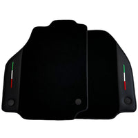 Black Floor Mats for Ferrari 488 Spider (2016-2022) with Leather
