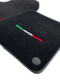 Black Floor Mats For Ferrari 612 Scaglietti 2005-2011 Italian Edition - AutoWin