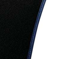 Black Floor Mats for Ferrari 812 GTS (2019-2023) with Carbon Leather - AutoWin