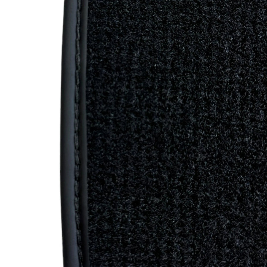 Black Floor Mats for Ferrari F8 Spider (2019-2023) with Leather