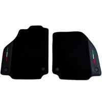 Black Floor Mats for Ferrari F8 Spider (2019-2023) with Leather