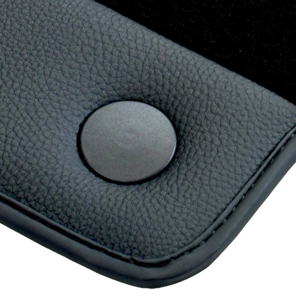 Black Floor Mats for Ferrari F8 Tributo (2019-2022) with Leather