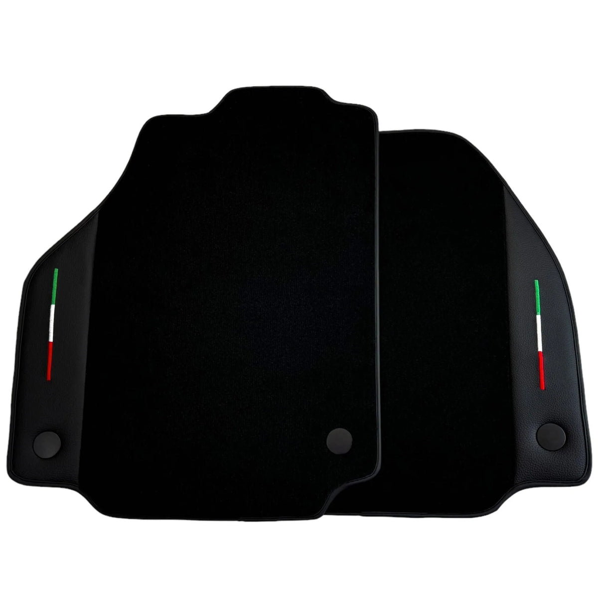 Black Floor Mats for Ferrari F8 Tributo (2019-2022) with Leather